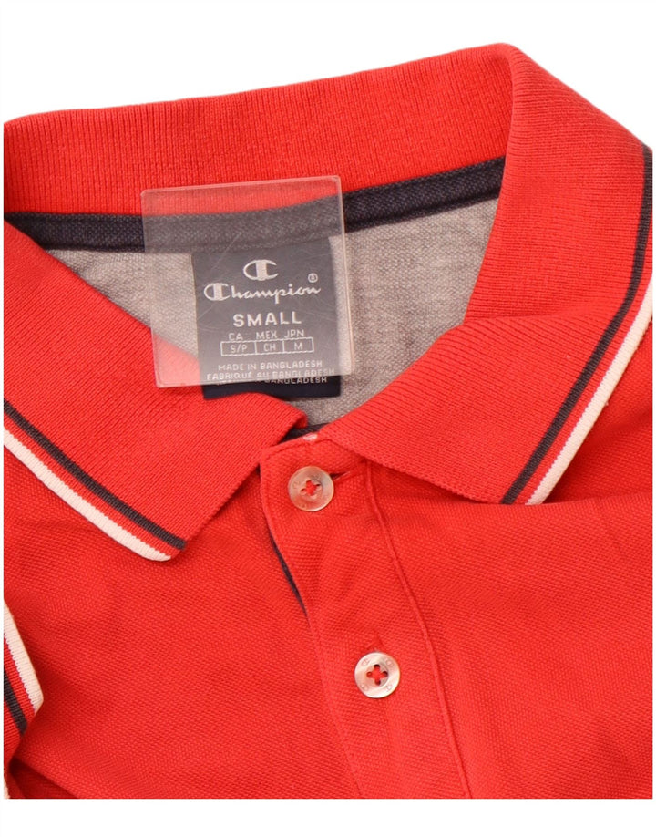 CHAMPION Polo para hombre pequeño rojo