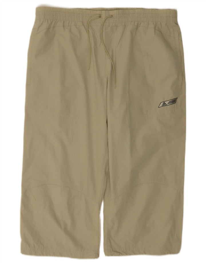 Adidas Hombre Capri Pantalones De Chándal Mediano Caqui Poliéster