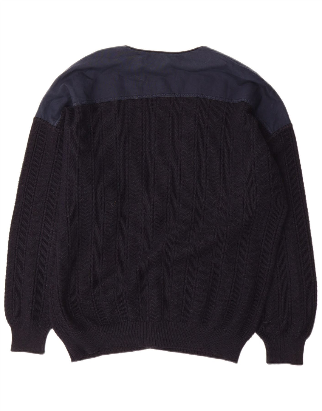 Il Granchio Hombre Cárdigan Sueter Large Azul Marino Colorblock