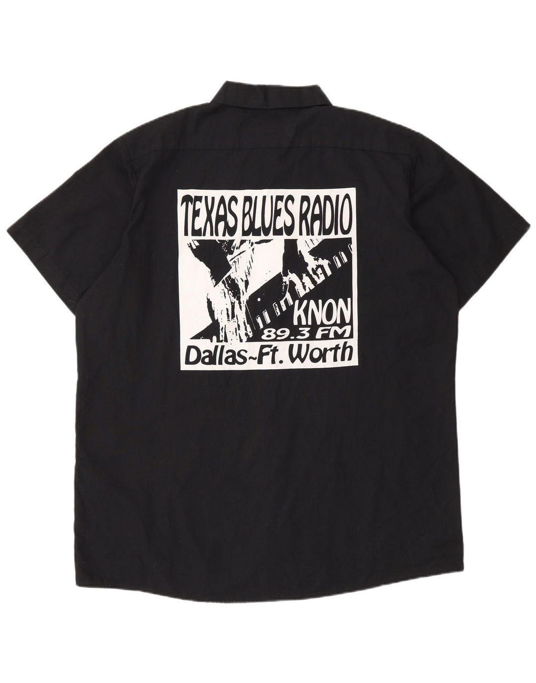 Dickies Camisa gráfica de manga corta para hombre Poliéster negro grande