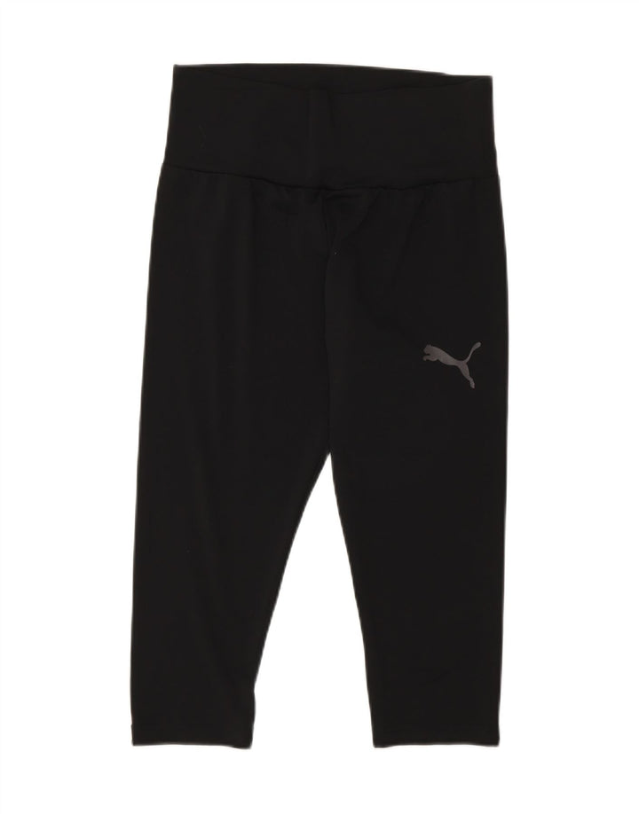 Puma Leggings Capri para Mujer UK 12 Mediano Negro Poliéster