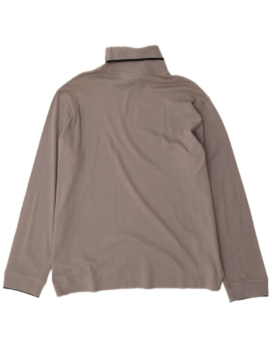 PUMA Top con cuello vuelto para hombre, manga larga, 2XL, algodón gris