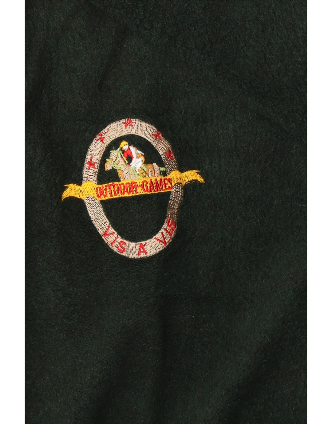 Vintage hombres Cardigan suéter grande verde