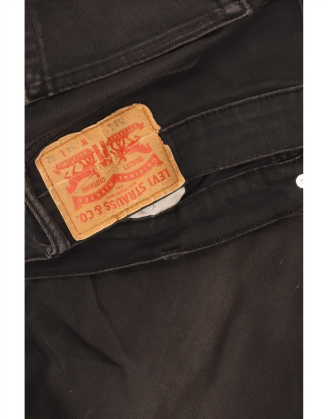Levi's Vaqueros rectos 514 para hombre W34 L32 Negro