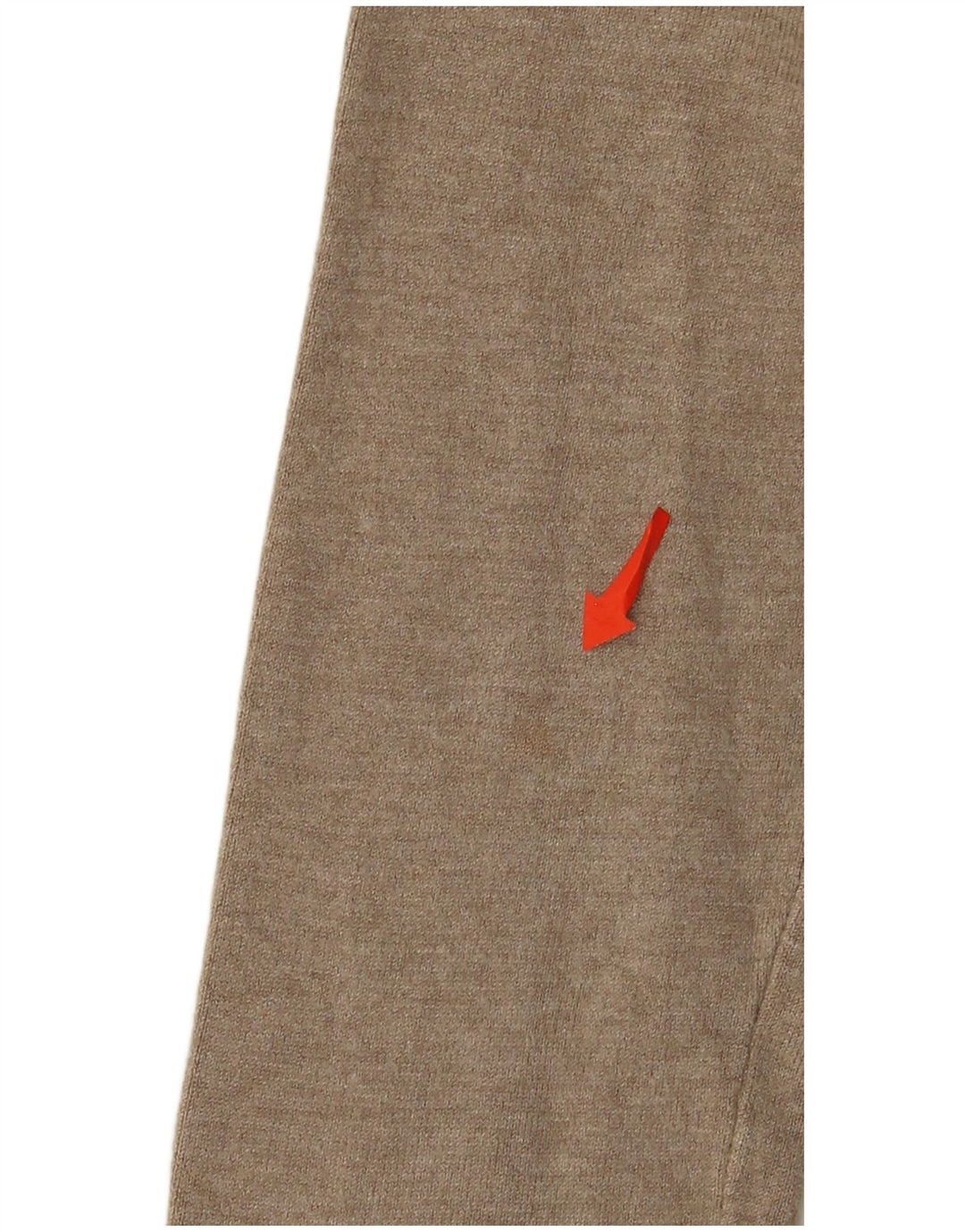 Zara - Jersey con cuello en V para mujer, talla 42, rayón beige medio