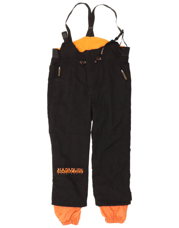Napapijri Pantalón de esquí con peto gráfico para hombre 2XL Poliamida negra