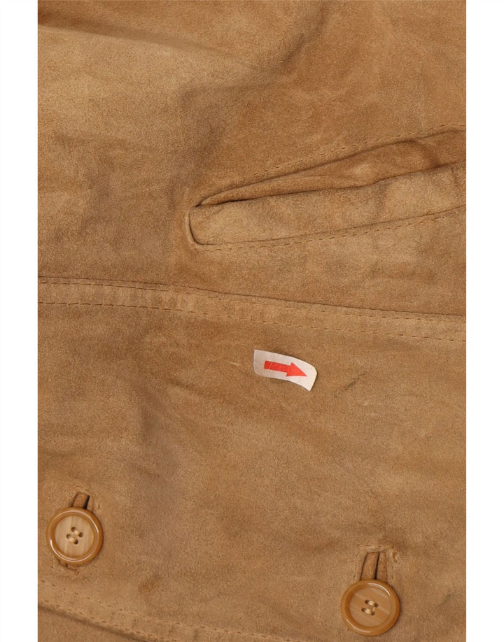 Terranova Chaqueta de ante para hombre UK 38 Medium Beige