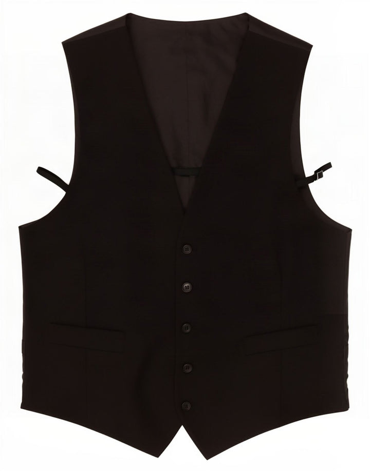 Marks & Spencer Chaleco para hombre grande Poliéster negro