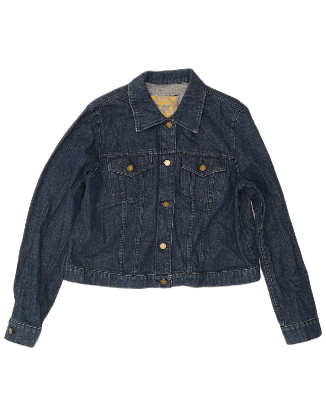 MICHAEL KORS Chaqueta vaquera corta para mujer UK 18 XL Algodón azul