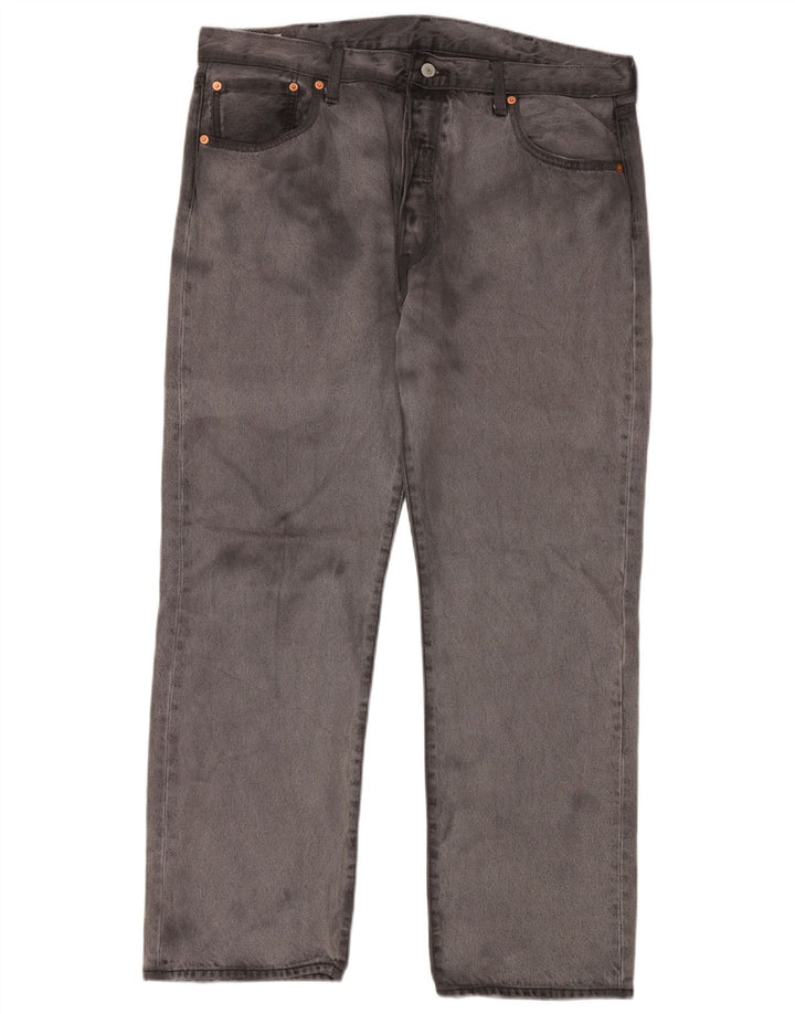 LEVI'S Jeans rectos 501 para hombre W38 L30 Algodón gris