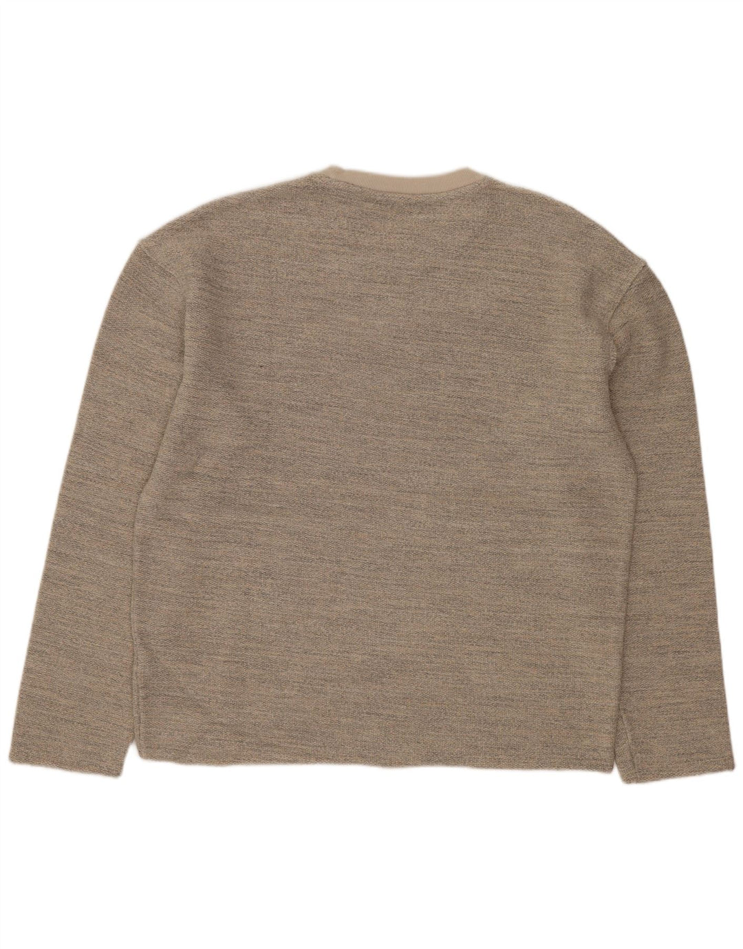 ZARA Mujer Jersey Sudadera Extragrande UK 44 Acrílico Moteado Gris Medio
