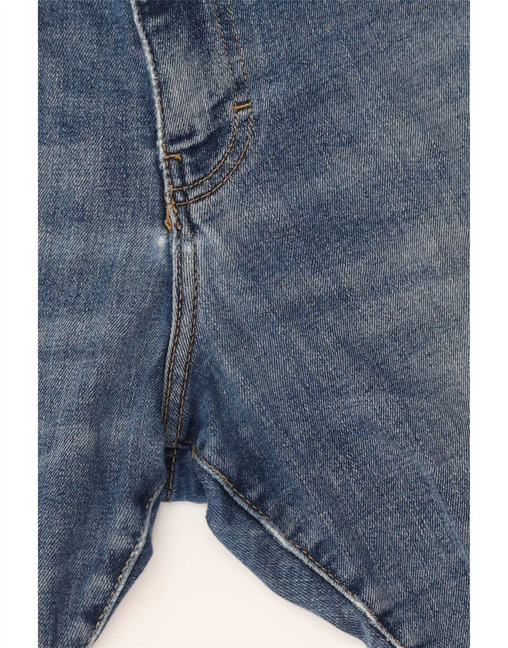 Zara Pantalones cortos de mezclilla para hombre EU 44 Large W34 Algodón azul