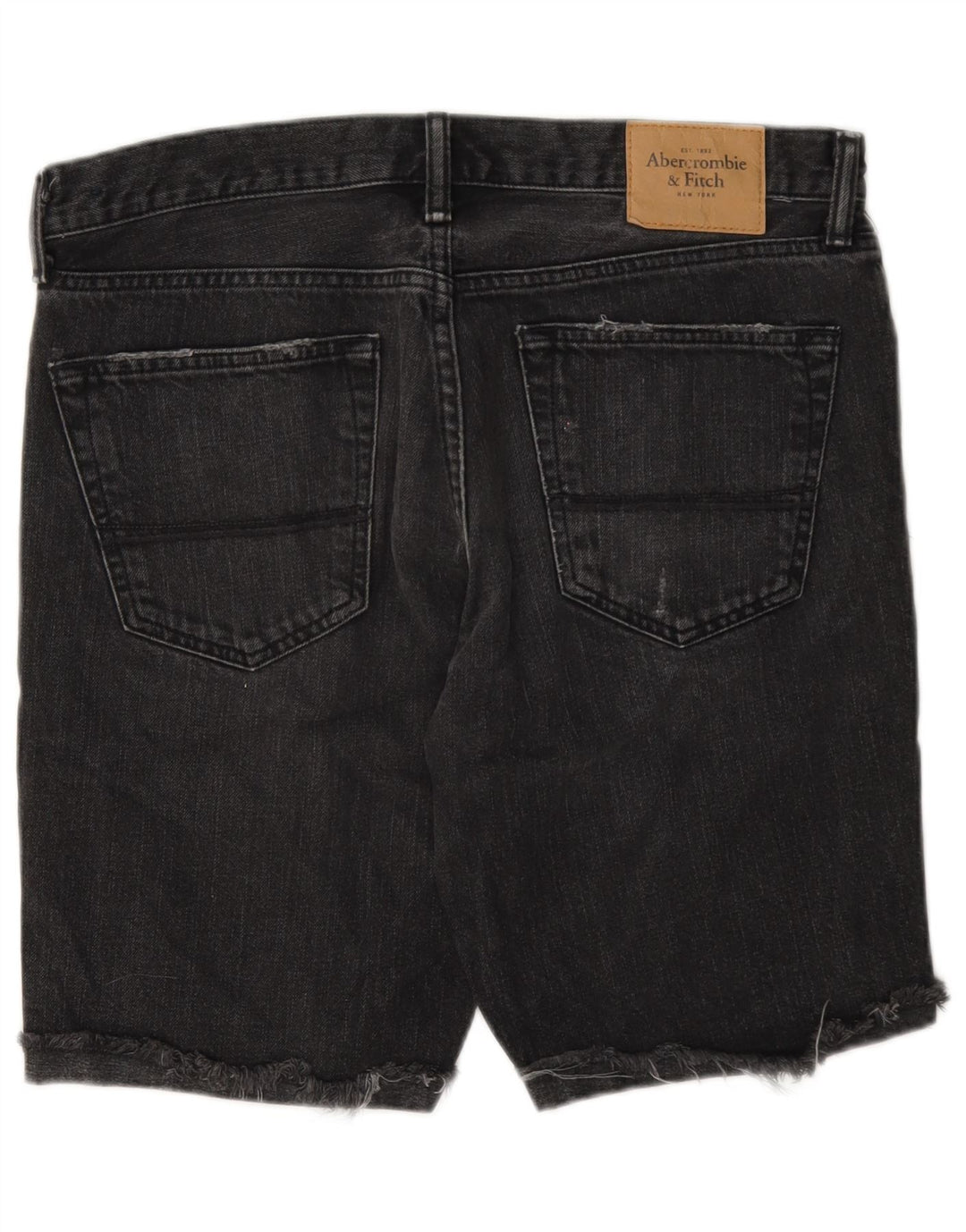 Abercrombie & Fitch Shorts vaqueros para hombre W33 Algodón gris medio