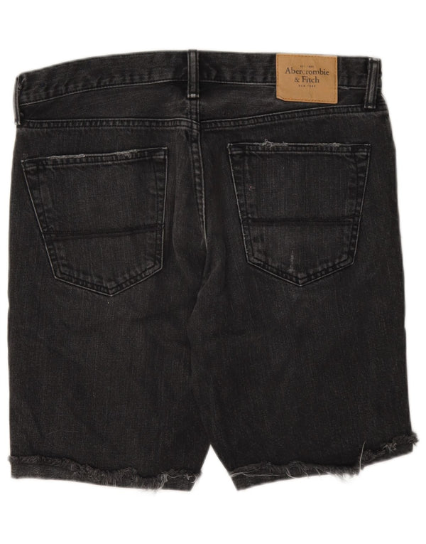 Abercrombie & Fitch Shorts vaqueros para hombre W33 Algodón gris medio