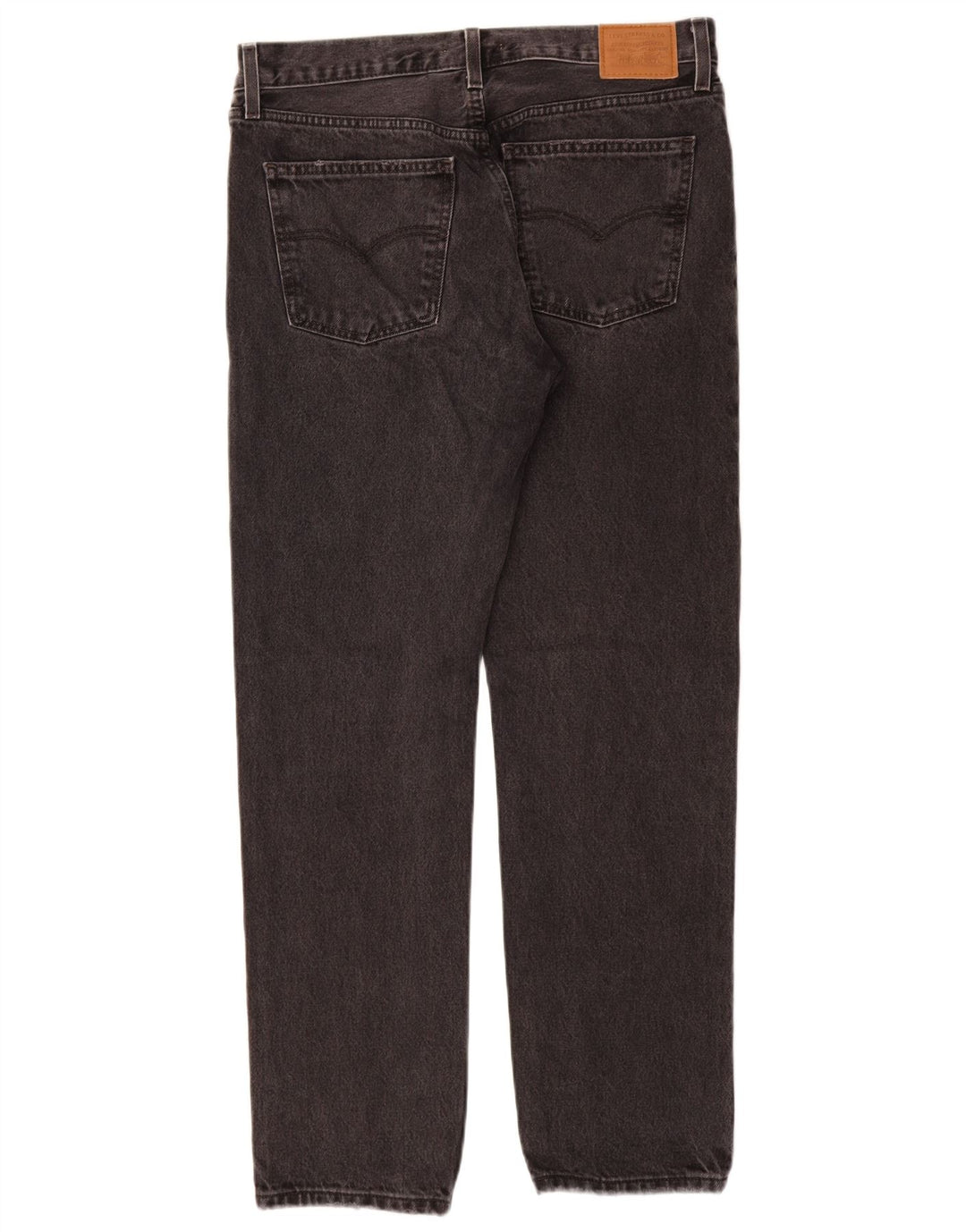 LEVI'S Vaqueros rectos de talle medio para mujer W30 L31 Algodón gris