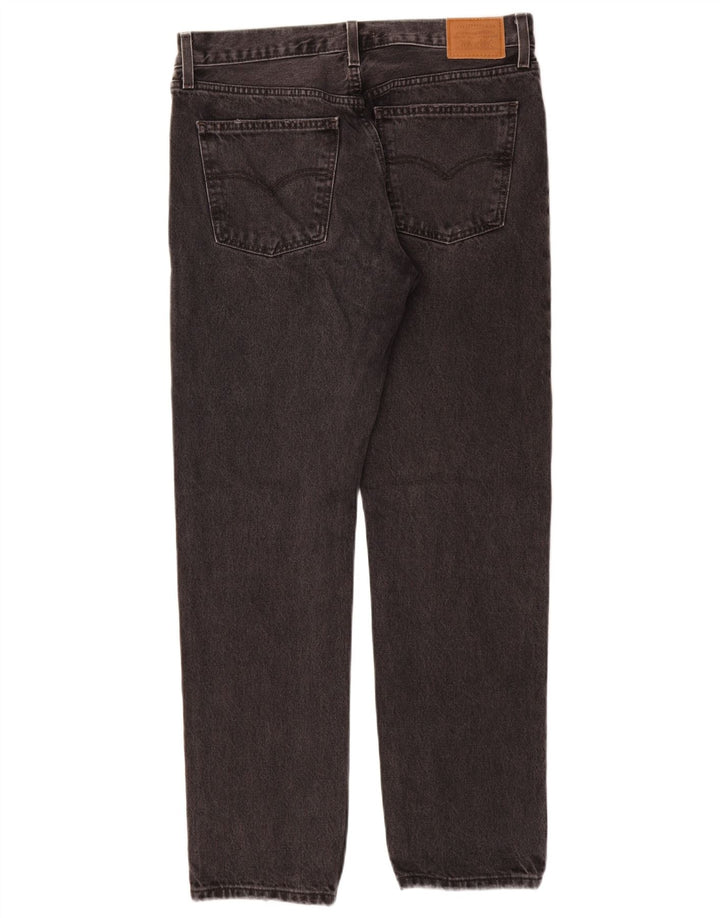 LEVI'S Vaqueros rectos de talle medio para mujer W30 L31 Algodón gris