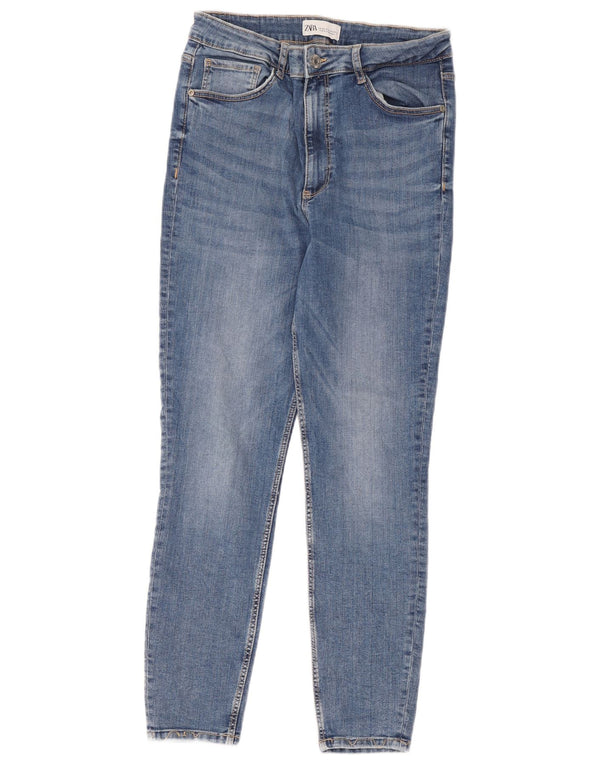 Zara Vaqueros Pitillo Mujer EU 44 XL W34 L26 Algodón Azul