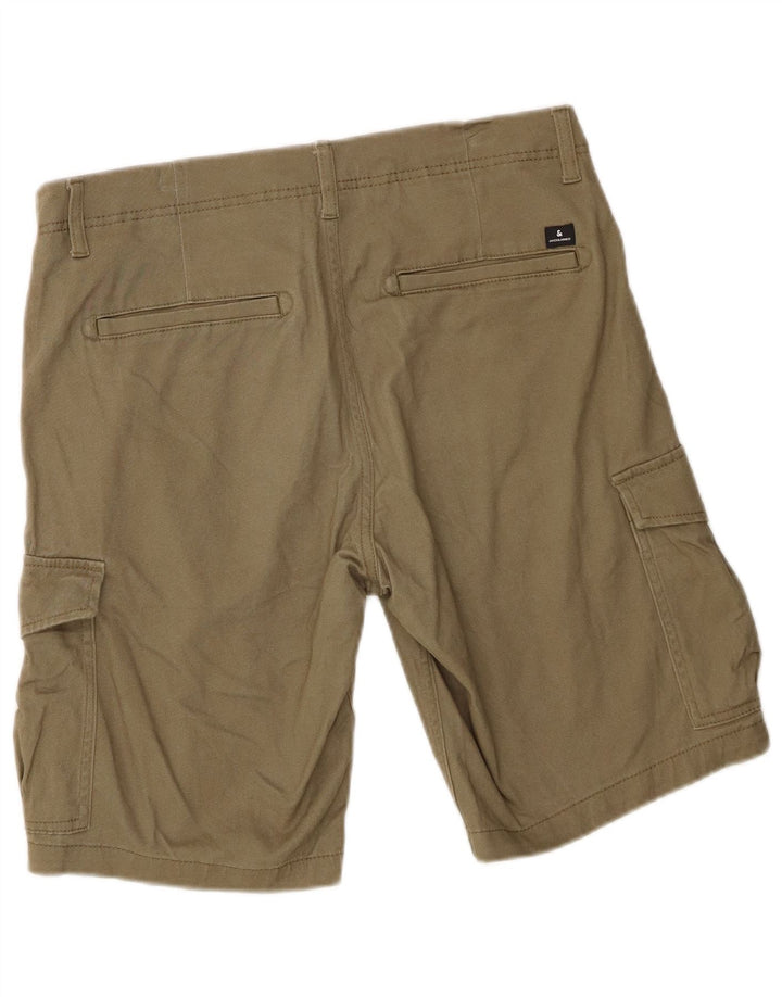 Jack & Jones Hombre Regular Fit Shorts Cargo Medium W32 Algodón Caqui