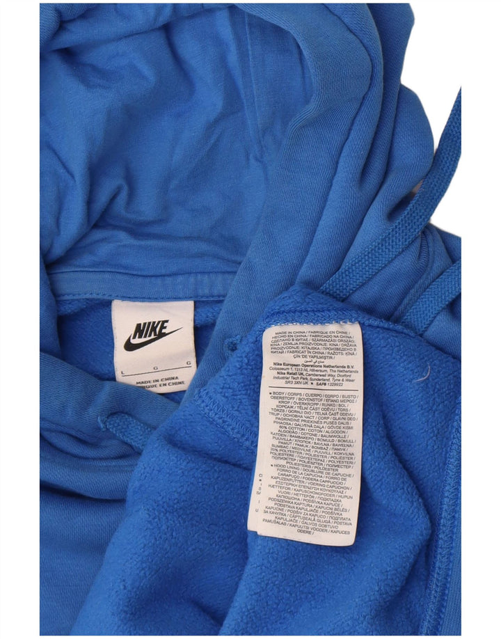 Nike Jersey con capucha para hombre, talla grande, algodón azul