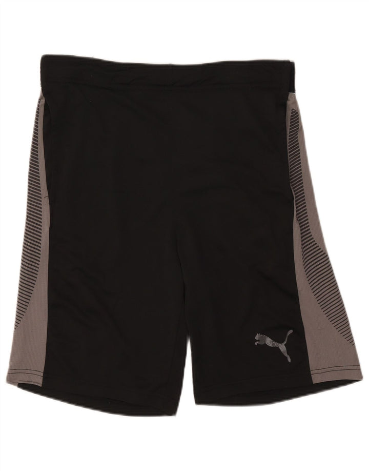 PUMA Shorts deportivos con estampado gráfico en color negro mediano para hombre