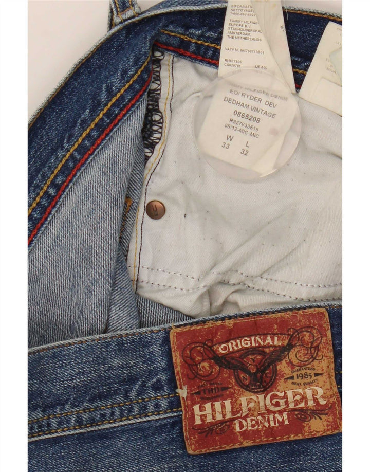 Tommy Hilfiger Vaqueros rectos para hombre W33 L32 Algodón azul