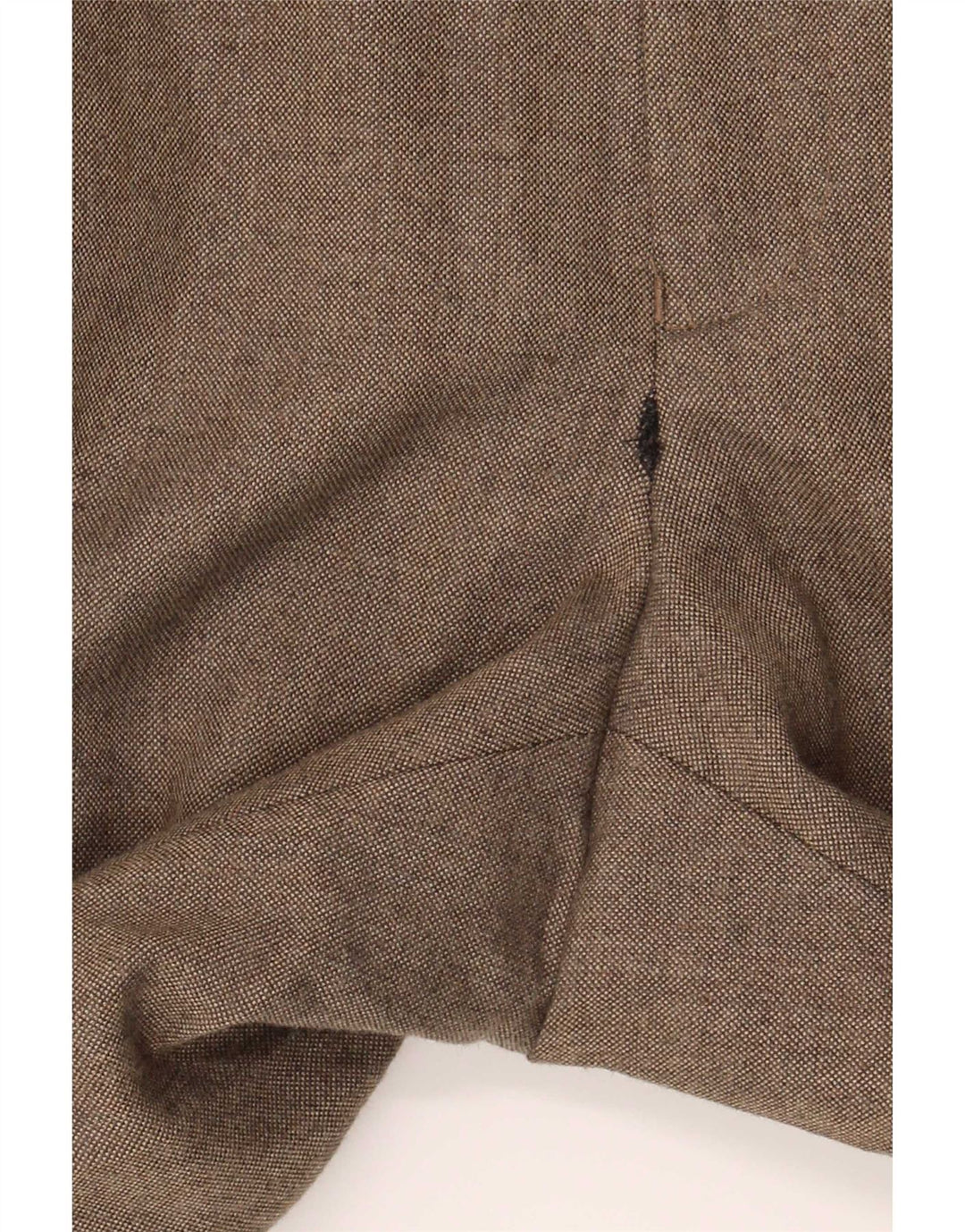 Marks & Spencer Pantalón de traje de corte regular para hombre W40 L29 Poliéster beige