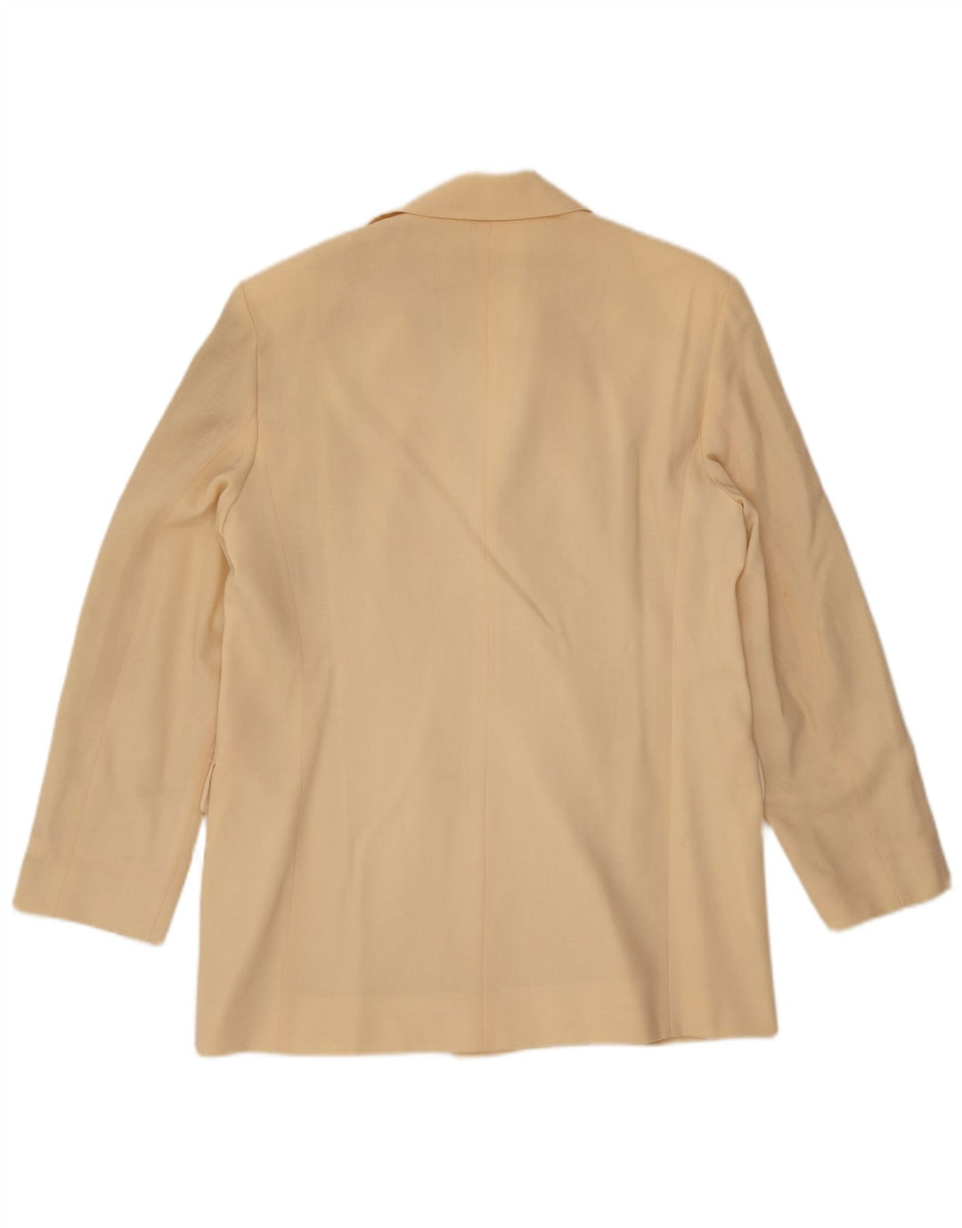 MARELLA Chaqueta tipo blazer con doble botonadura para mujer UK 40 Large Lana amarilla