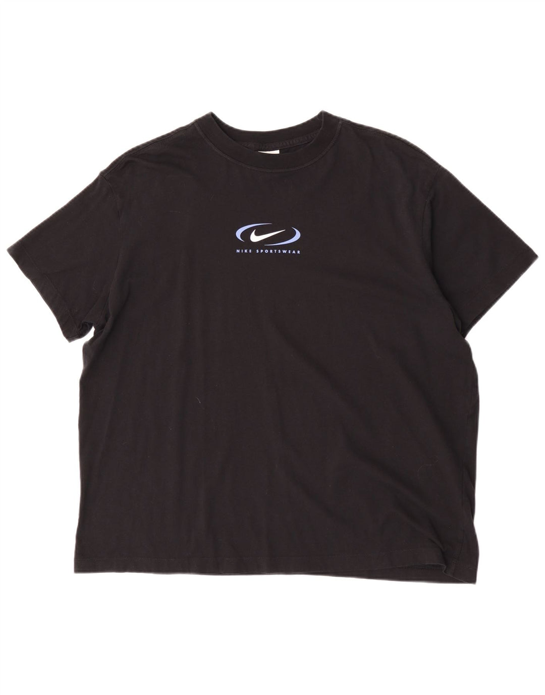 Nike - Camiseta gráfica para hombre, talla grande, algodón negro