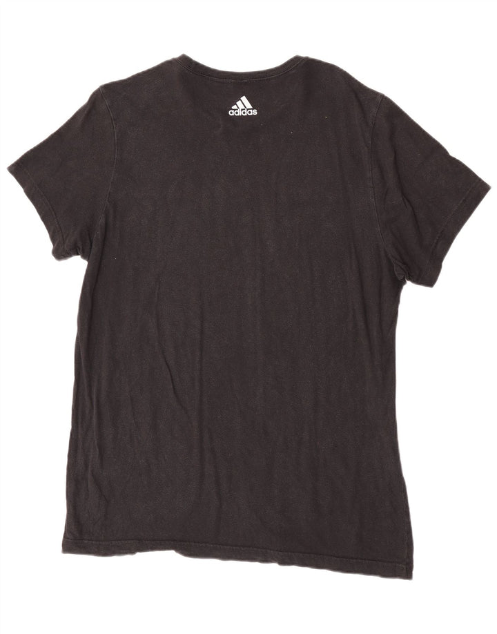 Adidas - Camiseta gráfica para hombre, talla grande, color negro