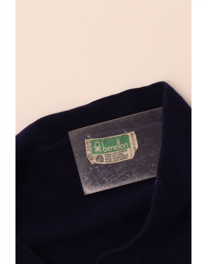 BENETTON Jersey Niño 13-14 Años Lana Azul Marino
