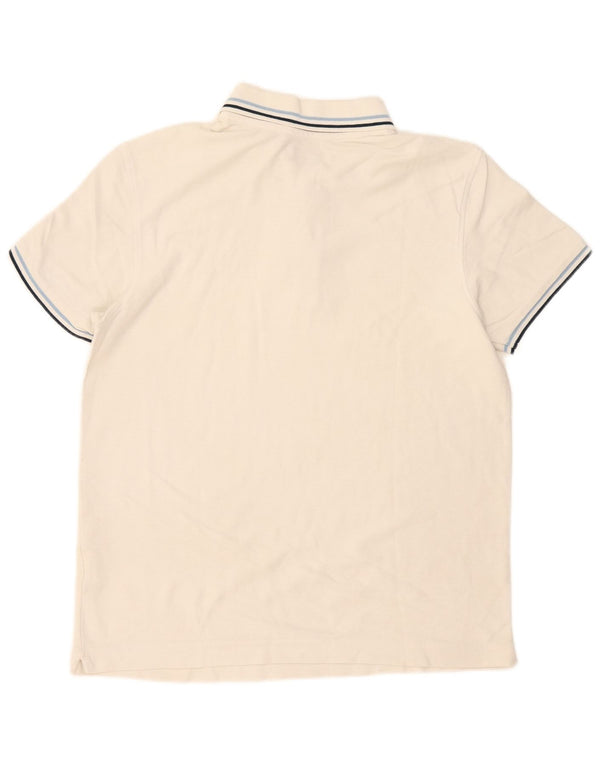 Polo Lotto Hombre Small De Algodón A Rayas Blanco