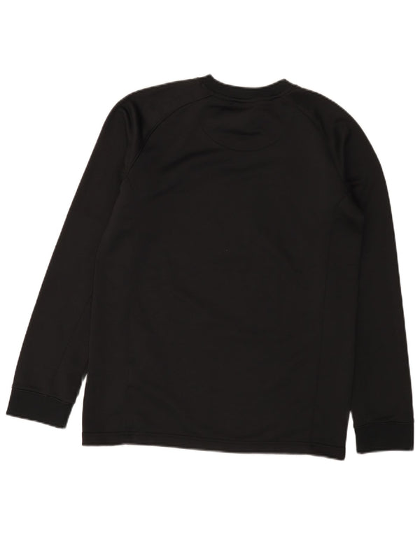 Nike Boys Dri Fit Graphic Top manga larga 13-14 años XL Negro Poliéster