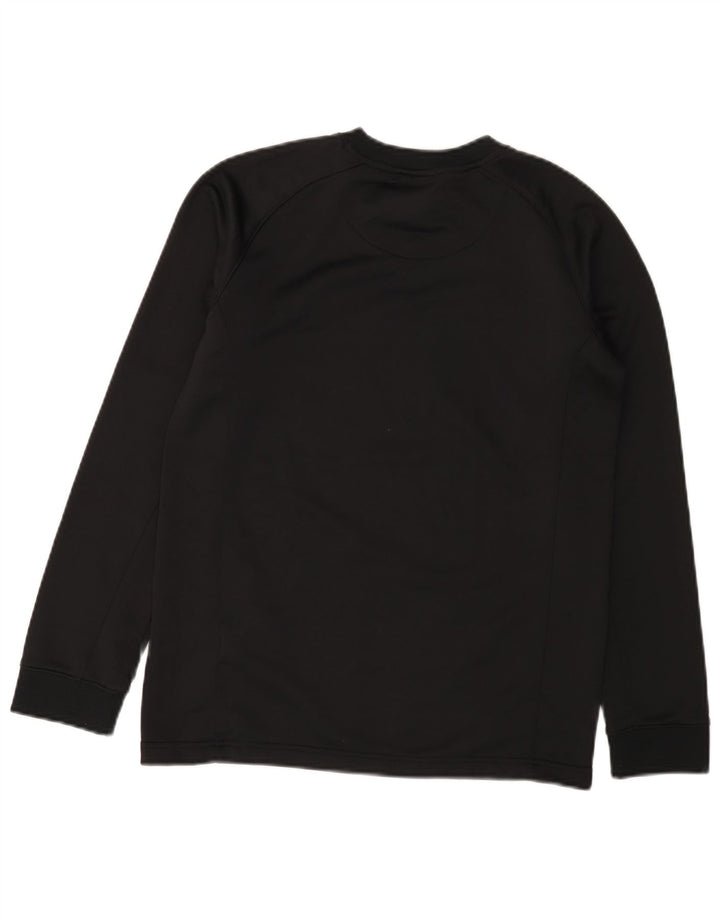 Nike Boys Dri Fit Graphic Top manga larga 13-14 años XL Negro Poliéster