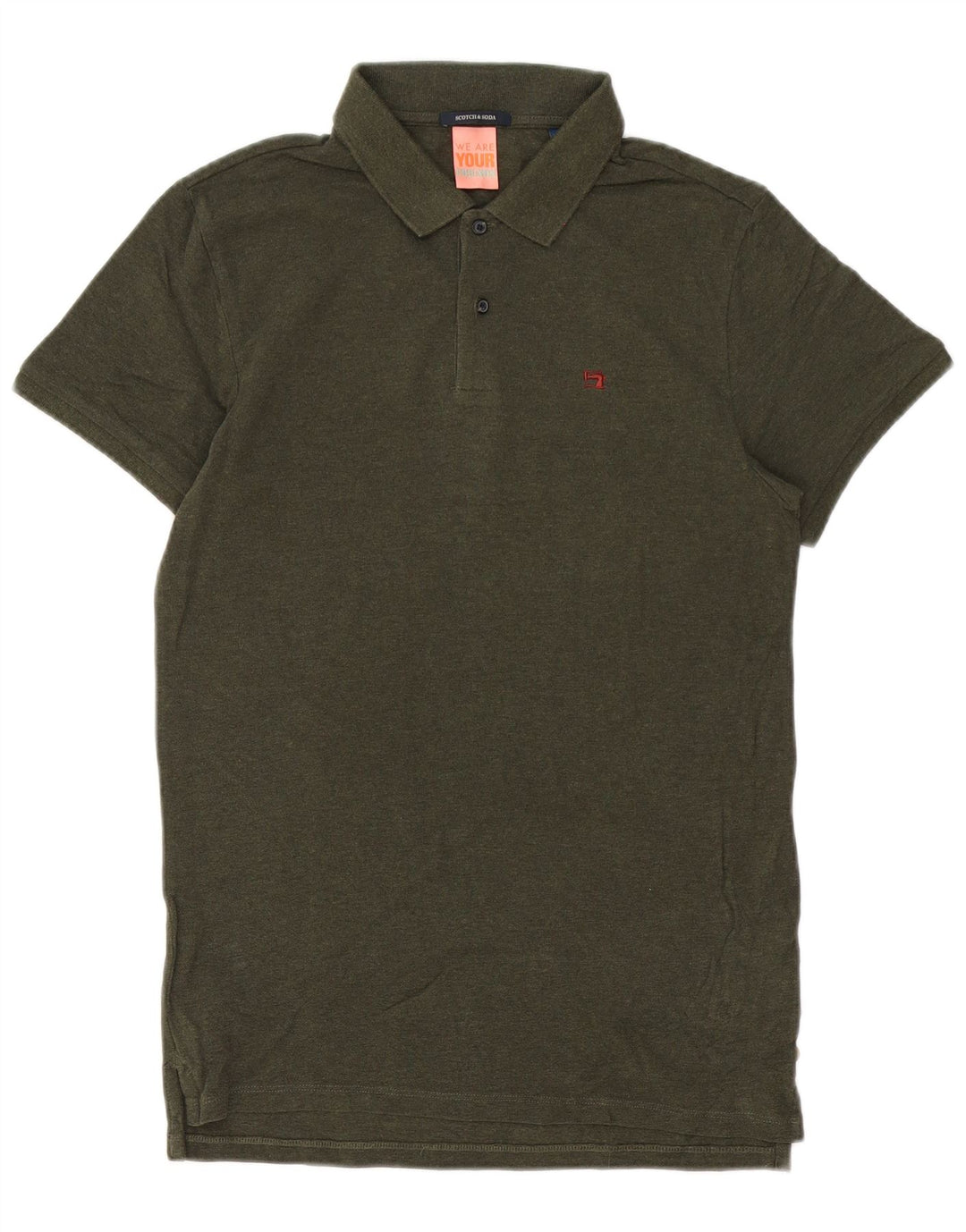 Polo Scotch & Soda Hombre Algodón Verde Medio