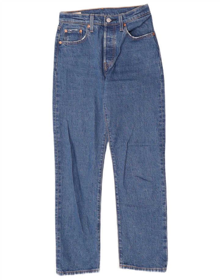 Vaqueros Levi's Mujer 501 Rectos W25 L28 Azul