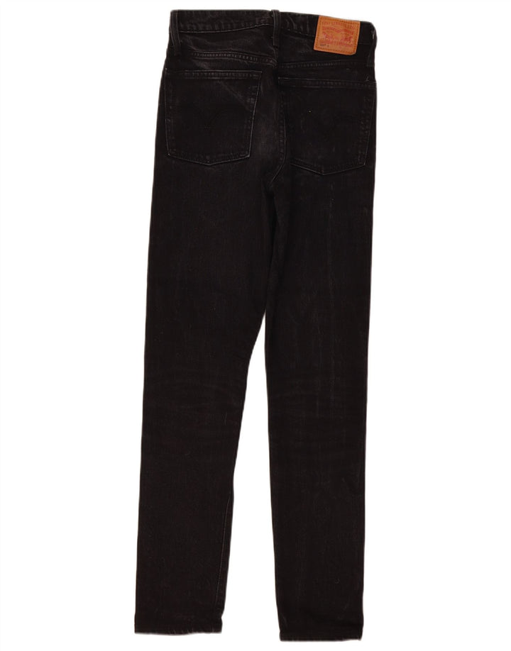 Levi's Mujer 501 Vaqueros Rectos W24 L30 Algodón Negro