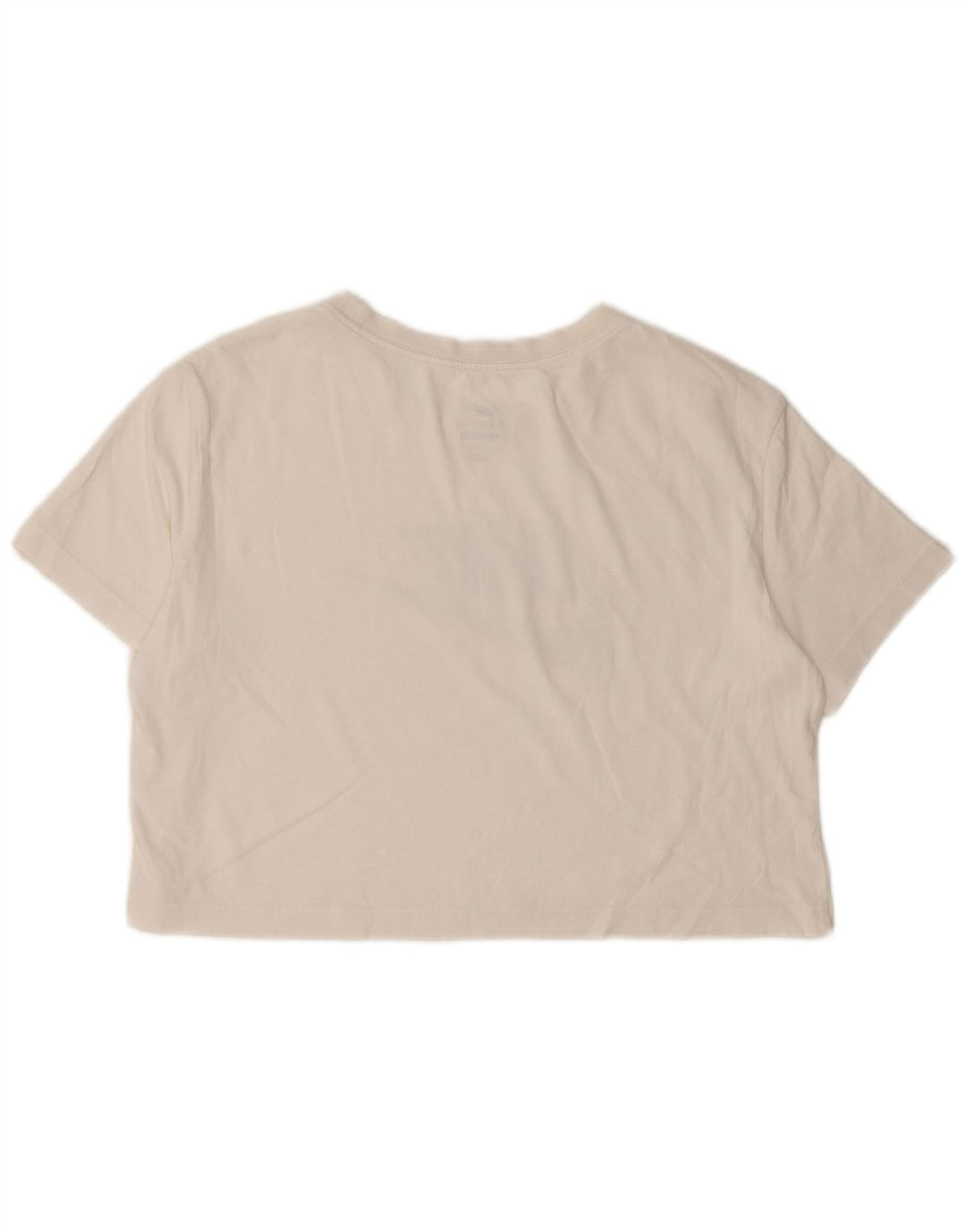 Nike Camiseta corta extragrande con gráfico para mujer UK 10 Small Off White