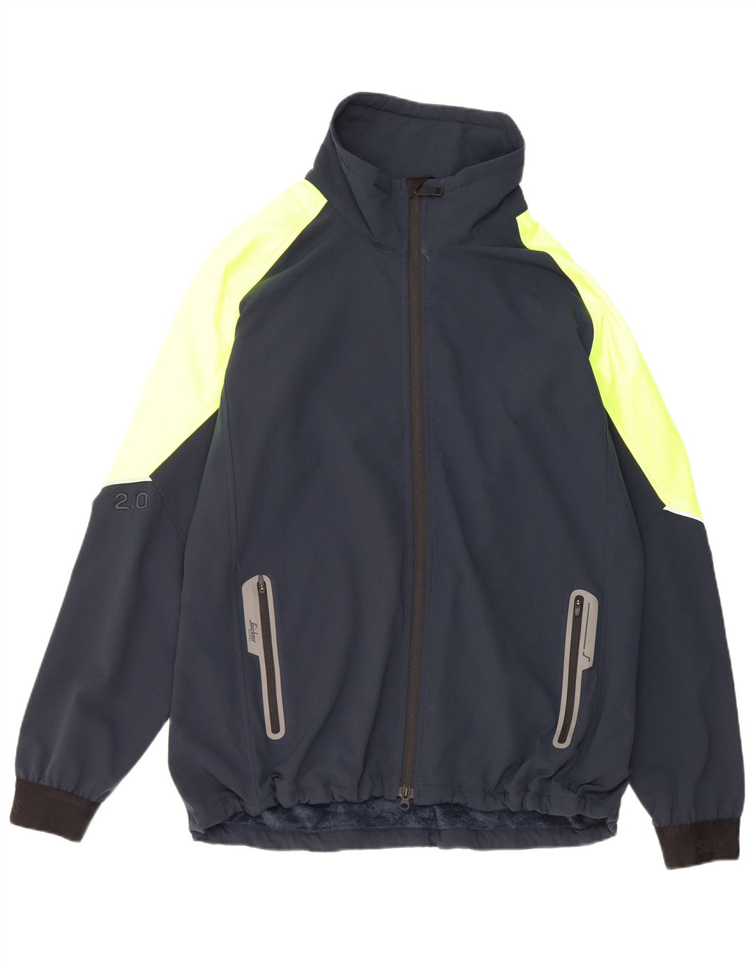 SNICKERS Chaqueta cortavientos para hombre UK 42 XL Azul marino Colorblock Poliéster