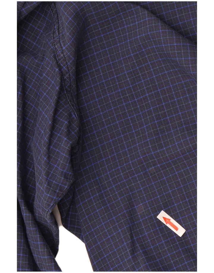 Levi's Hombre Camisa De Cuadros De Algodón A Cuadros Azul Medio