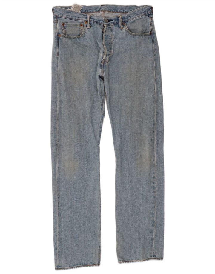 Levi's Hombre 501 Vaqueros Rectos W34 L34 Algodón Azul
