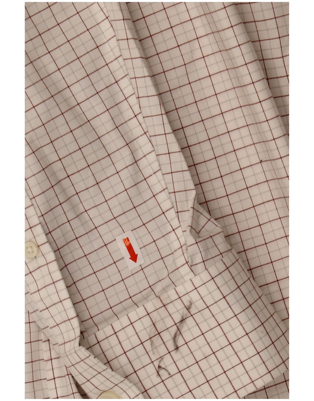J. CREW Camisa delgada para hombre Talla 17 1/2 XL Algodón a cuadros blanco
