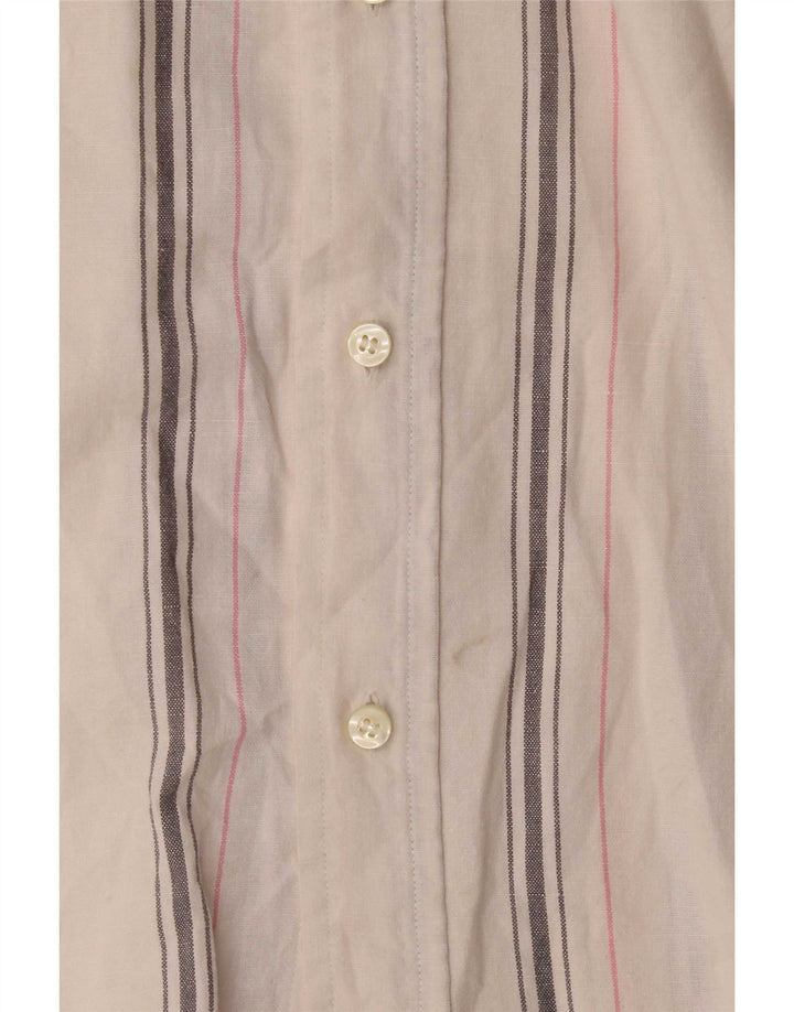 Murphy & Nye Camisa de manga corta para hombre XL Blanco Rayas