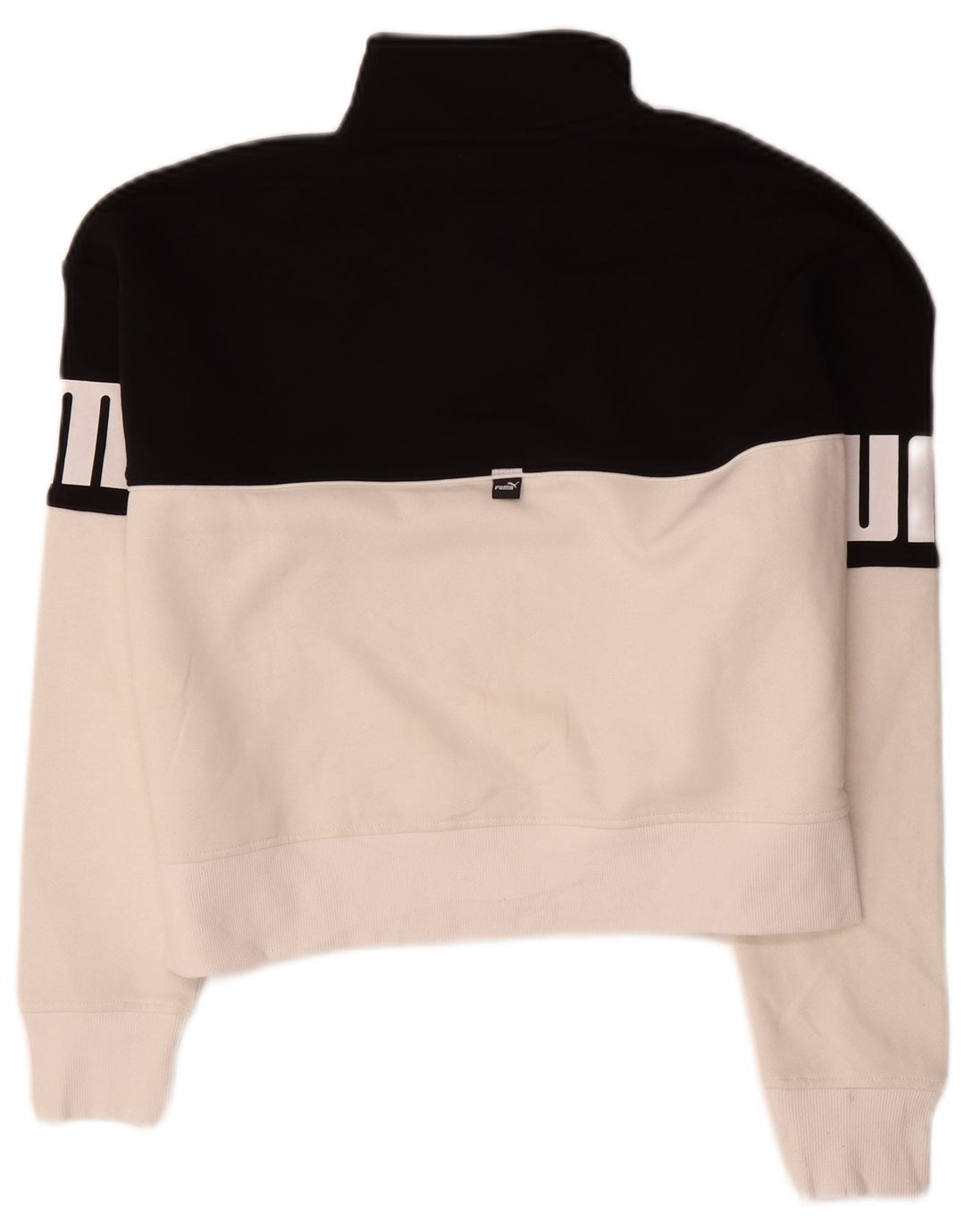 Puma Sudadera con gráfico extragrande para mujer, talla 10, color negro