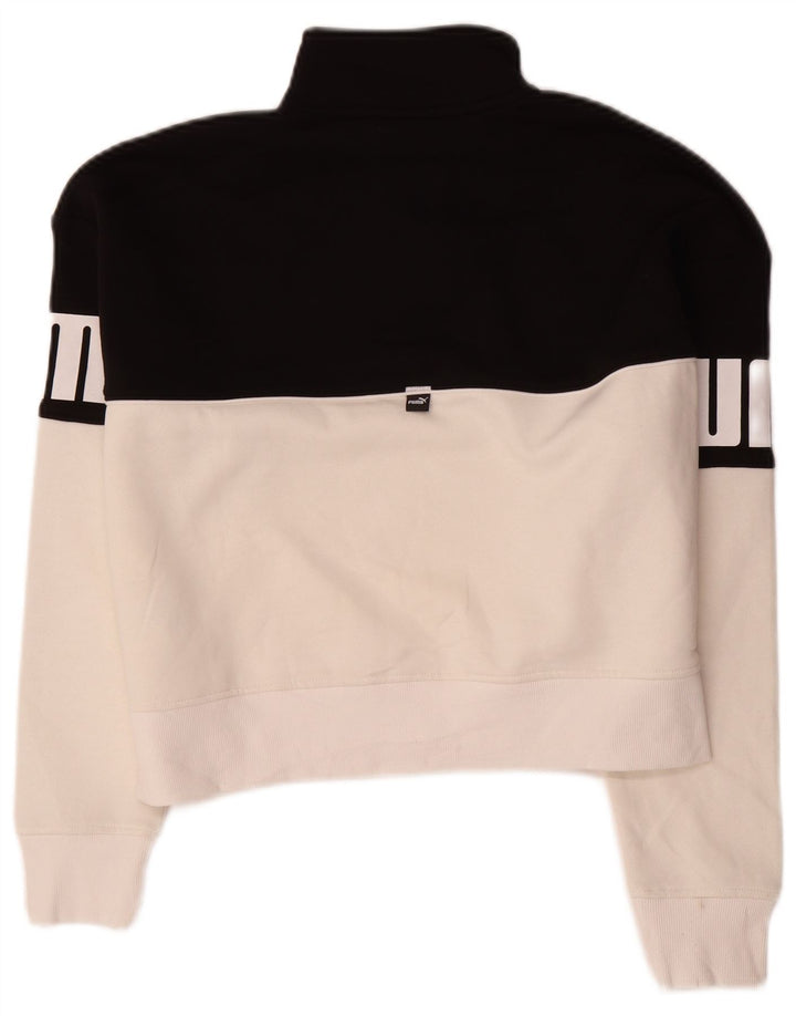 Puma Sudadera con gráfico extragrande para mujer, talla 10, color negro