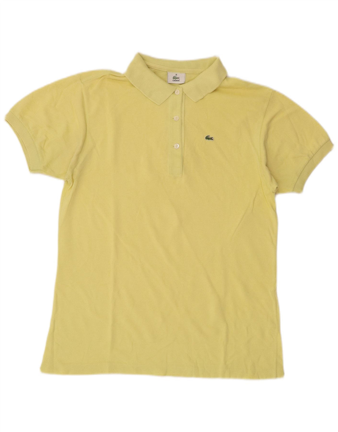 Polo Lacoste Mujer Talla 40 Algodón Amarillo Medio