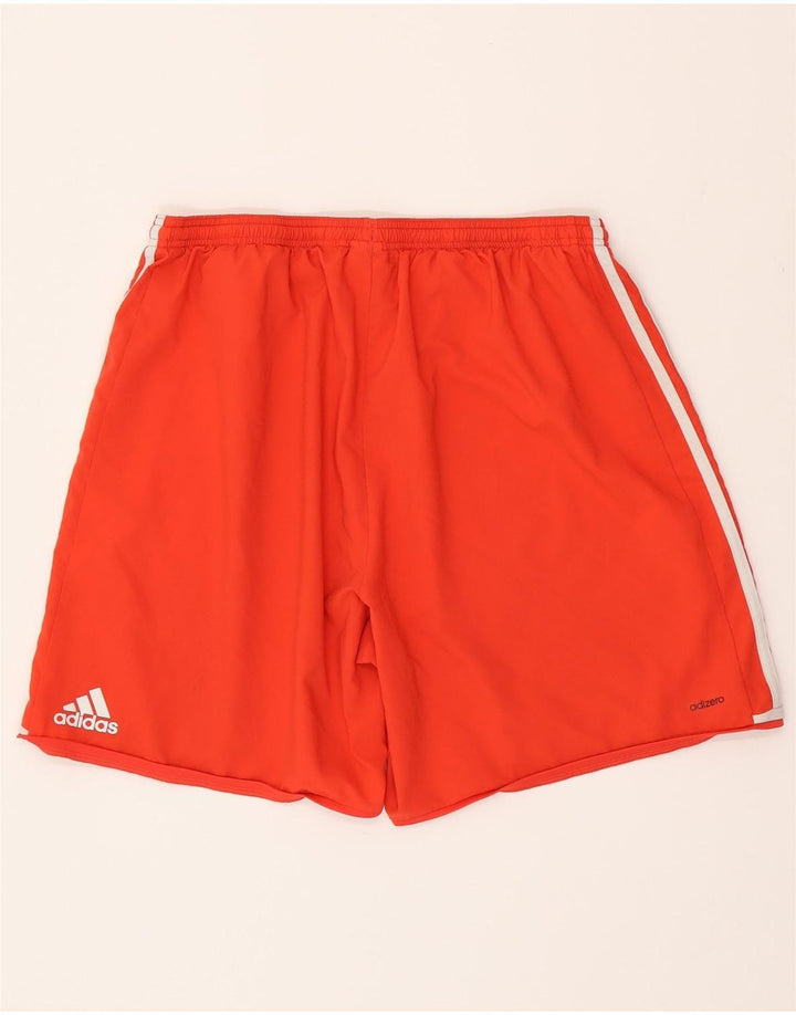 ADIDAS Pantalones cortos deportivos Climalite para hombre XL Poliéster rojo