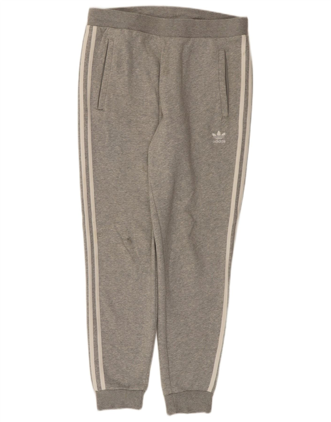 Adidas Hombre Pantalones De Chándal Joggers Gris Medio Algodón