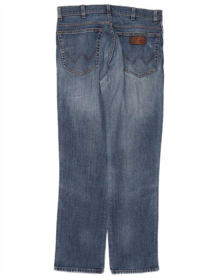 WRANGLER Vaqueros rectos elásticos Texas para hombre W33 L30 Algodón azul
