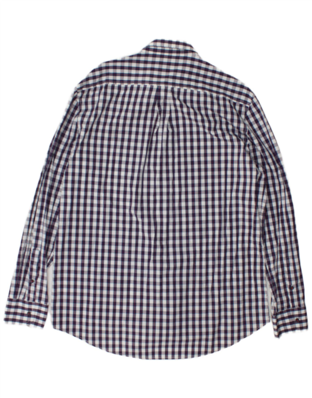 Dack's Camisa de corte regular para hombre, talla 2XL, algodón a cuadros azul marino