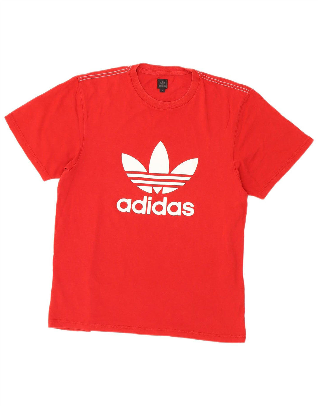 Adidas - Camiseta gráfica para hombre, color rojo medio, algodón